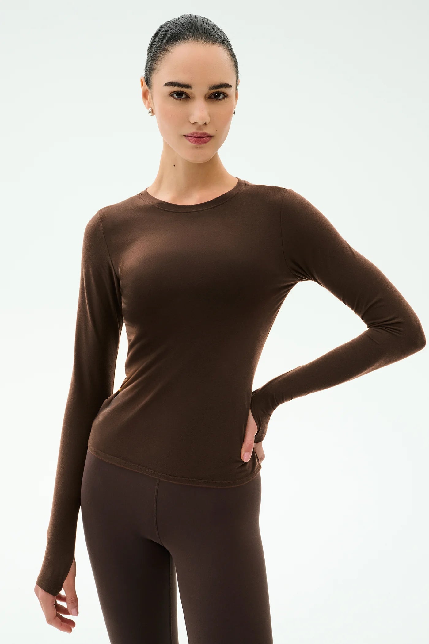 Airweight LS Tee - Dk Chocolate