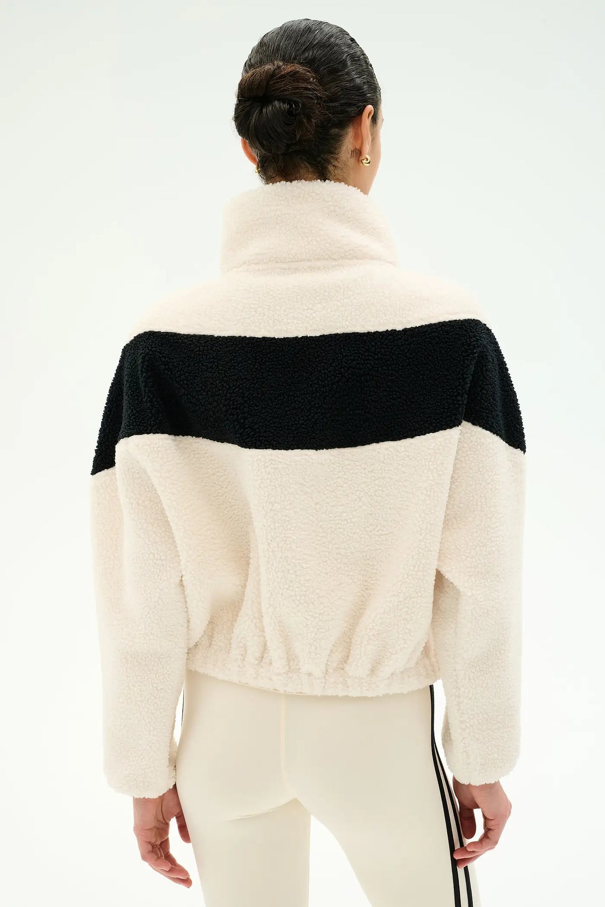 Lottie Sherpa Jacket - Crème/Black