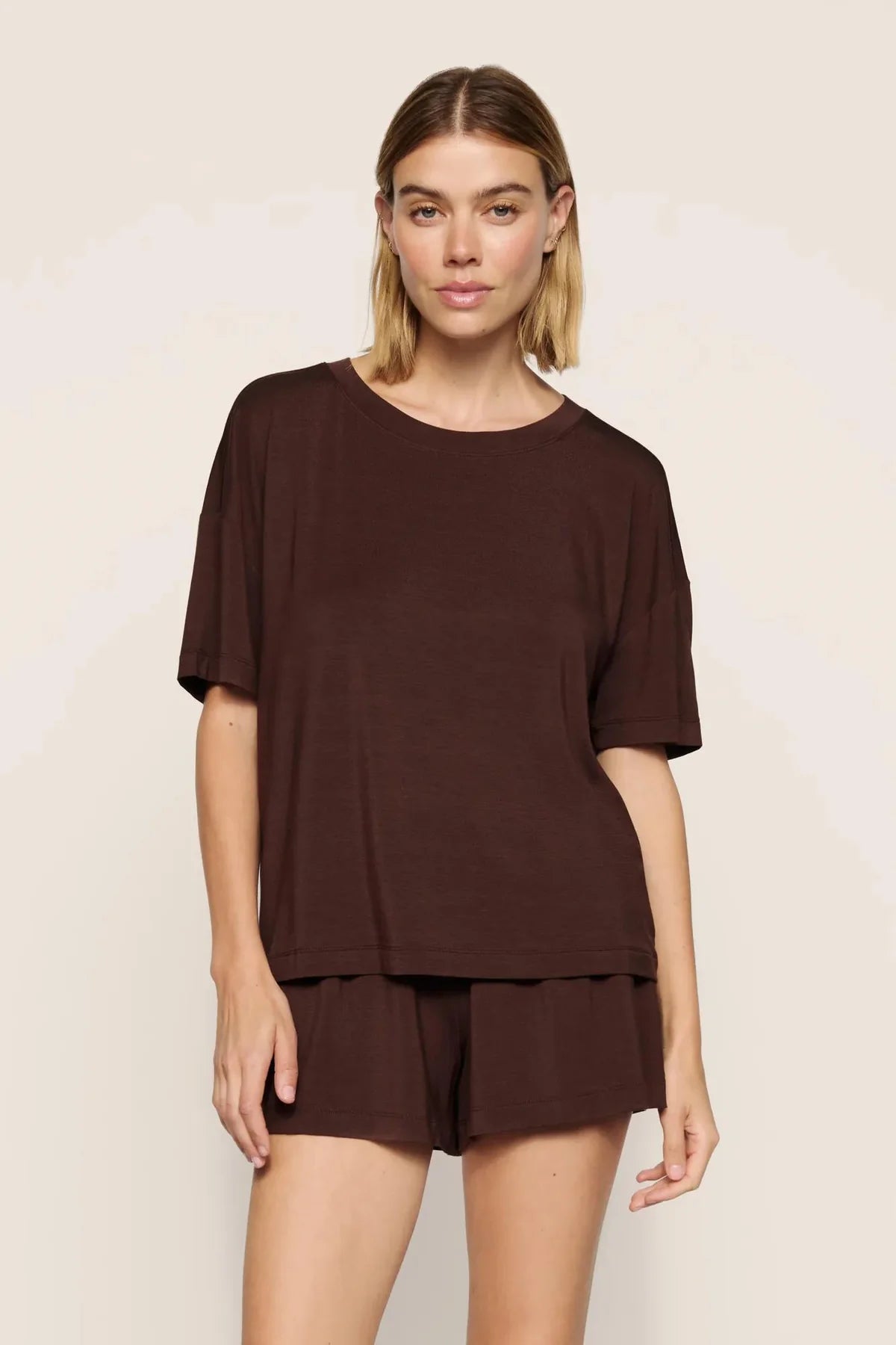 Gisele Everyday Tee/Short - Chocolate