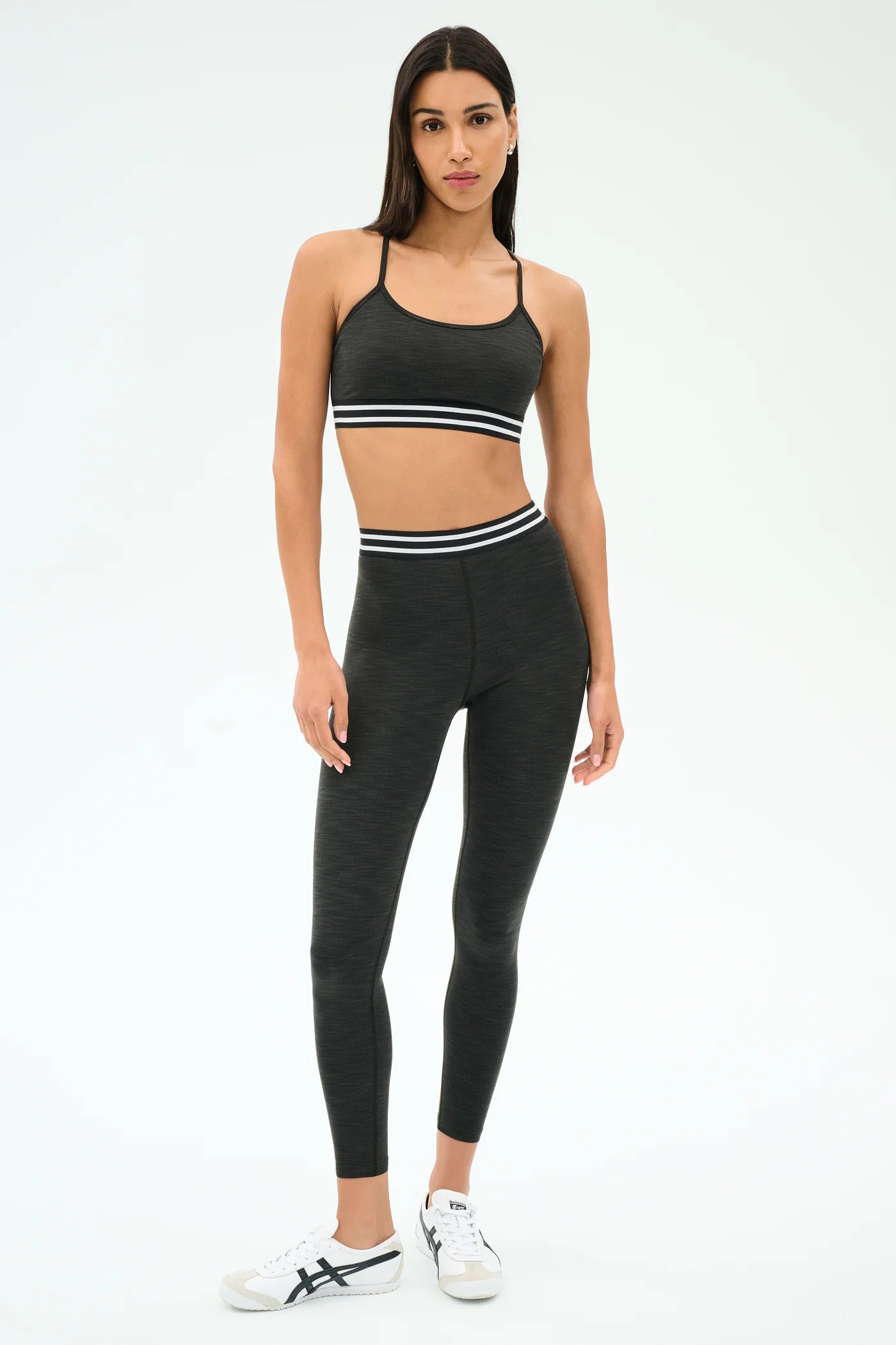 Cali Active Rib Bra - Heather/Graphite