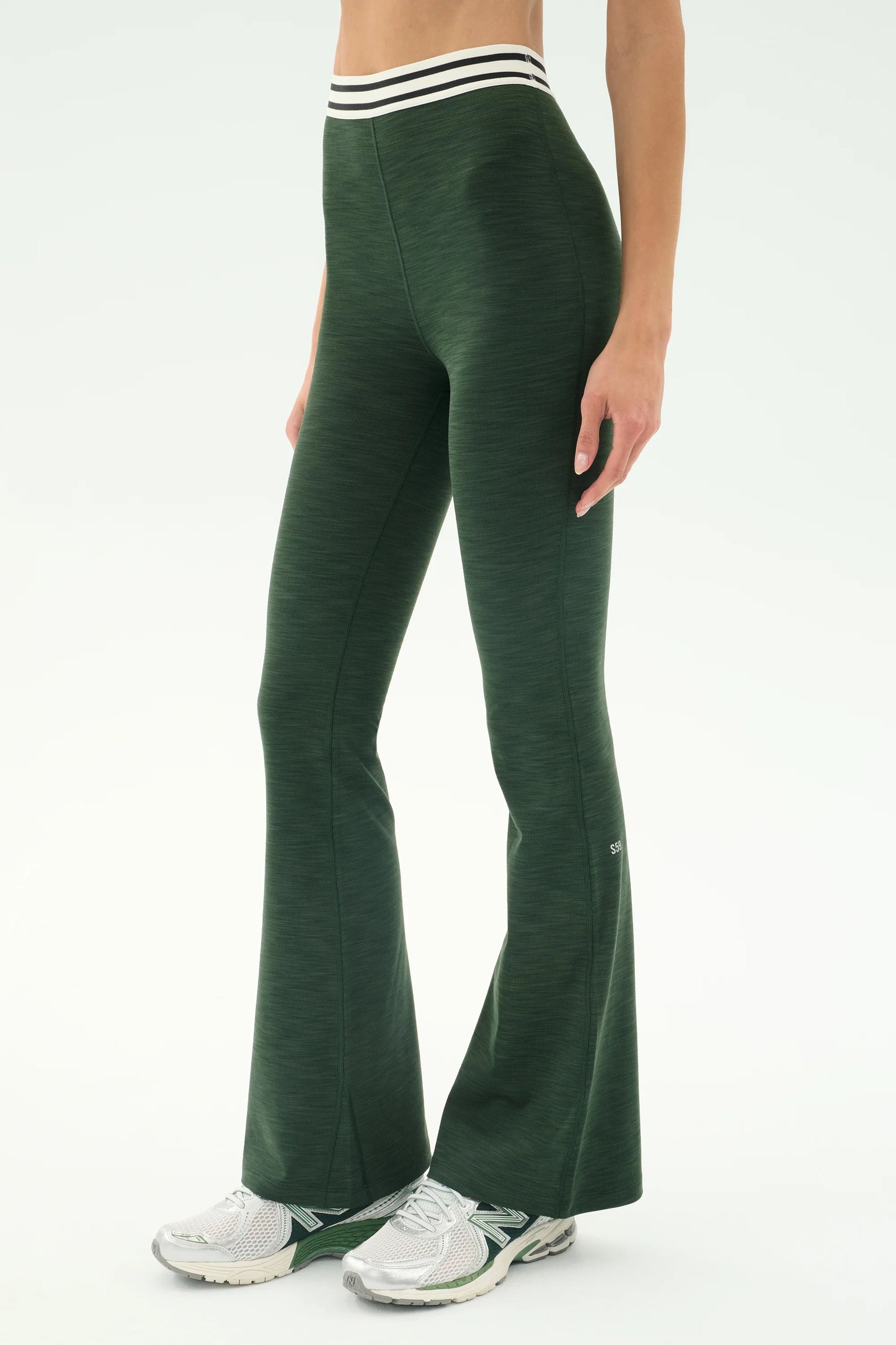 Raquel Flare Rib - Military
