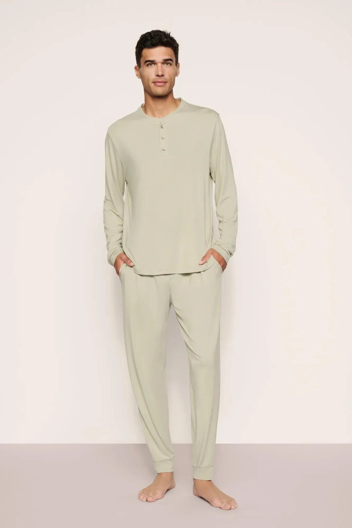 Henry Long PJ Set - Sandstone
