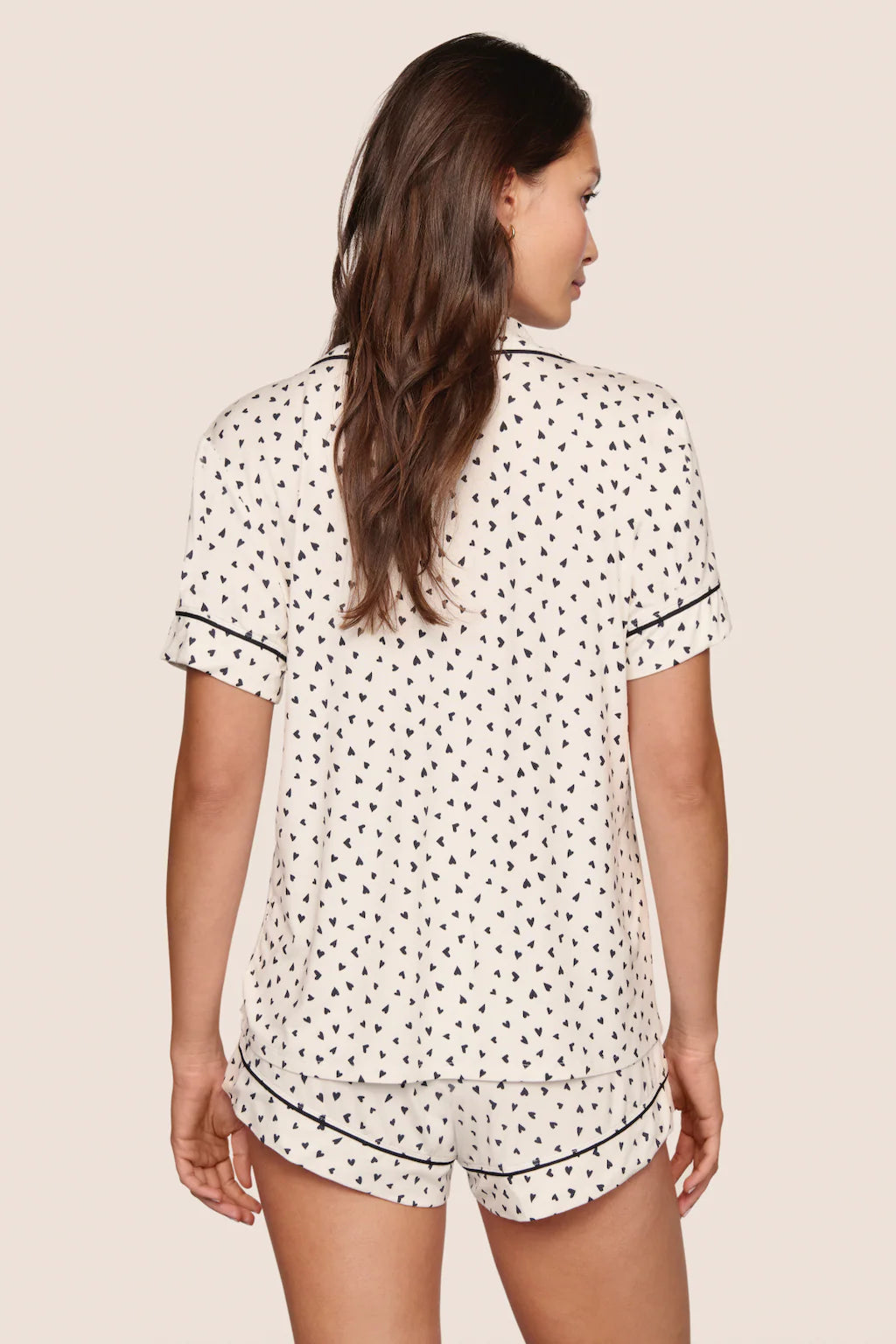Gisele printed Relaxed short PJ Set - Heart to Hearts
