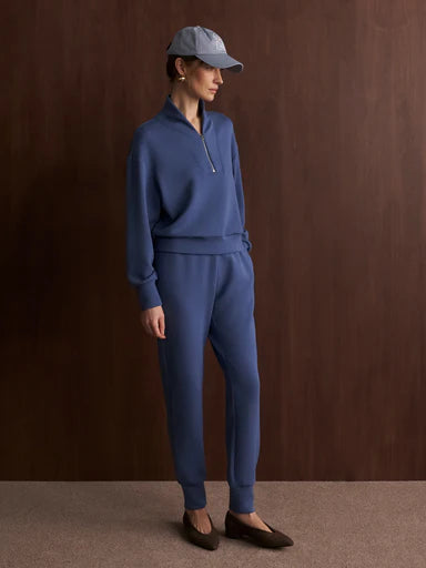 Selene Half Zip/Slim Cuff Pant - Bijou Blue