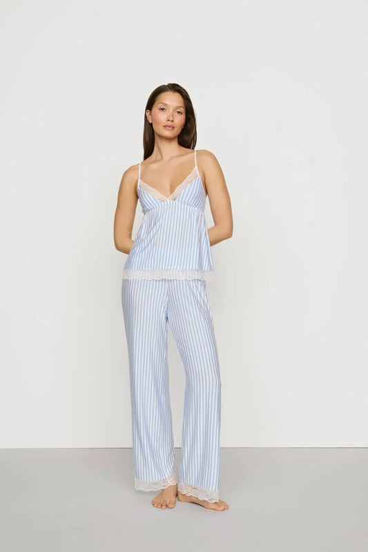 Isla Cami/Pant Set - Regatta Stripe Summer Blue