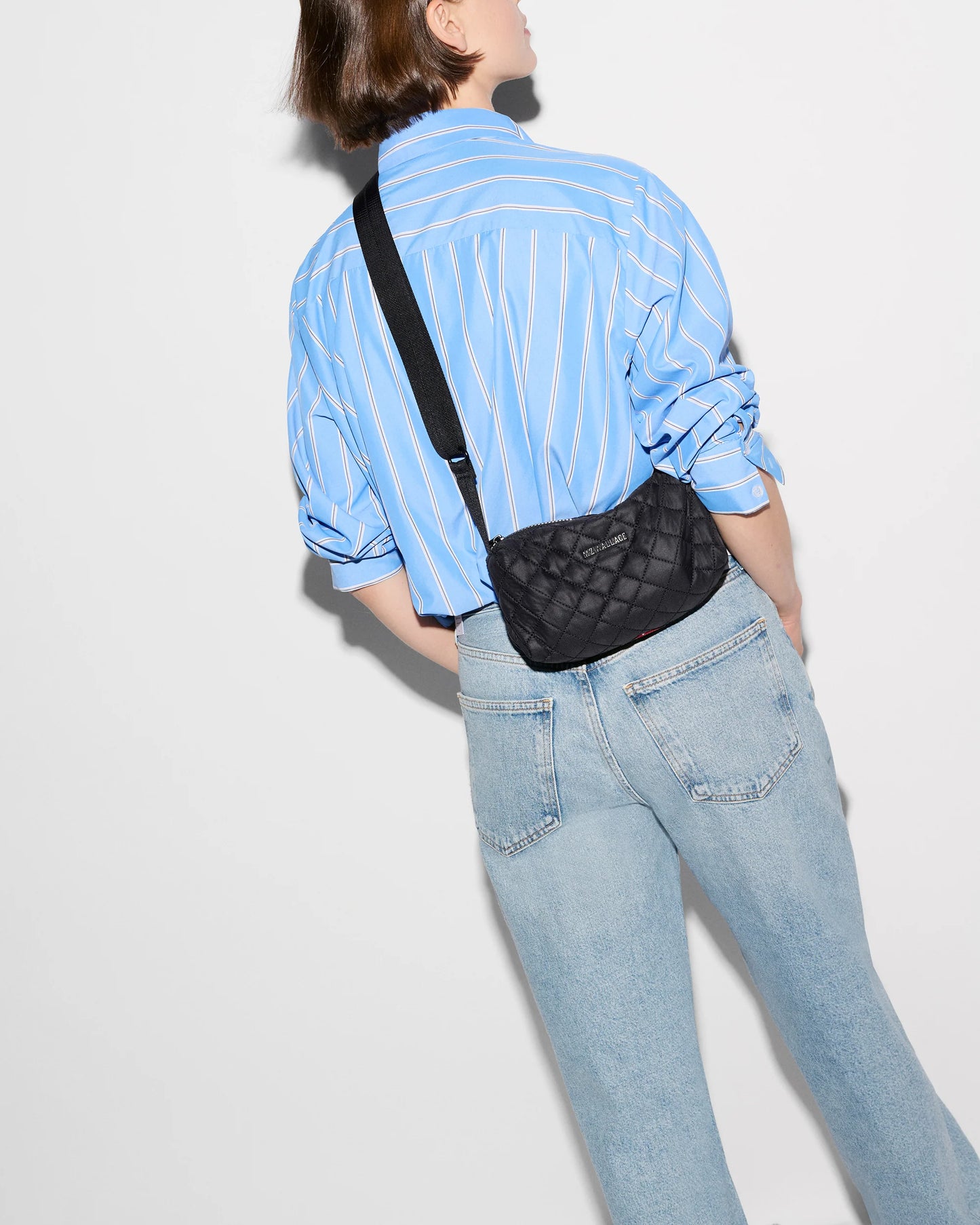 Metro East West Boxy Crossbody - Black
