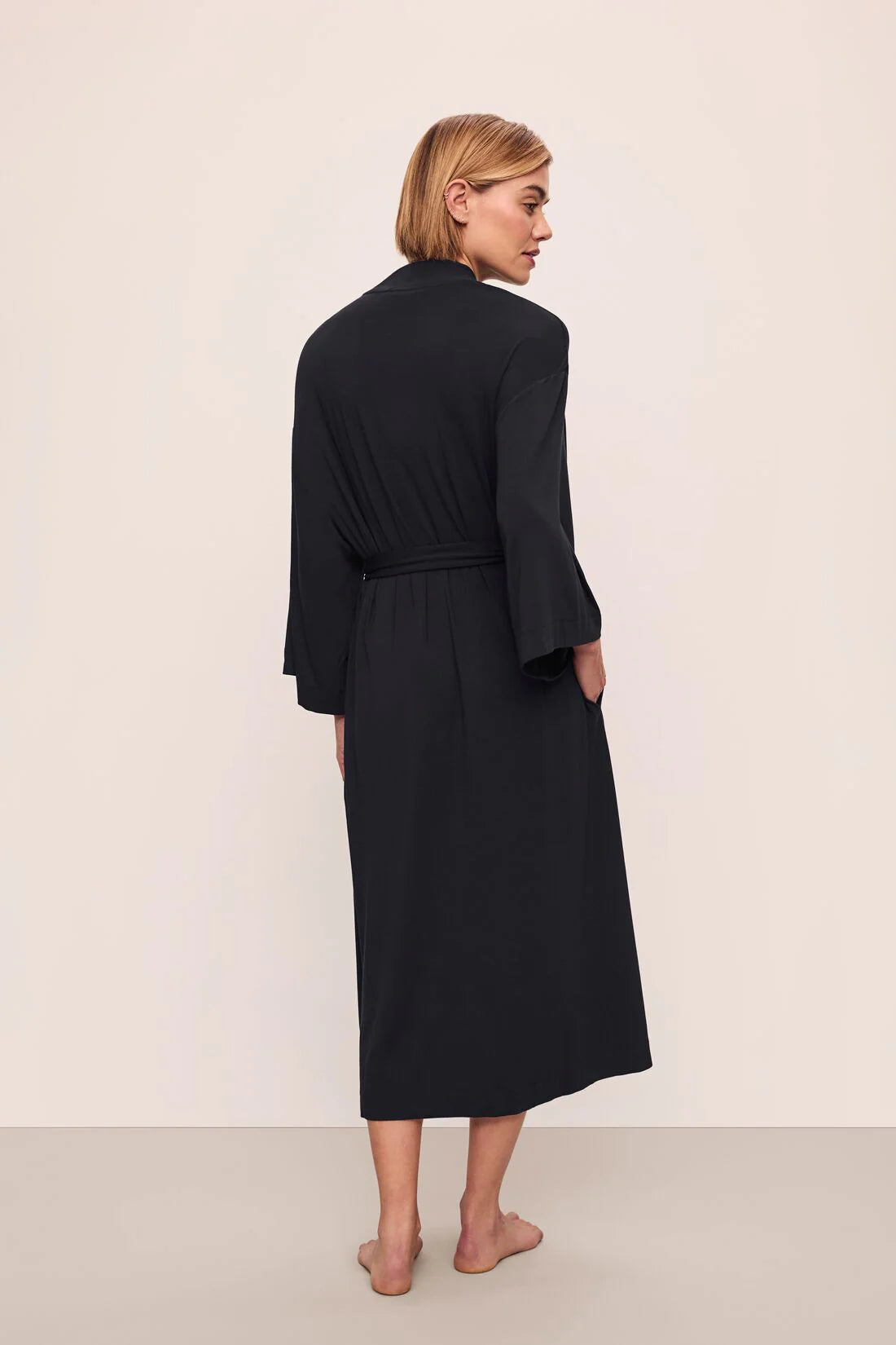 Gisele Long Robe - Black