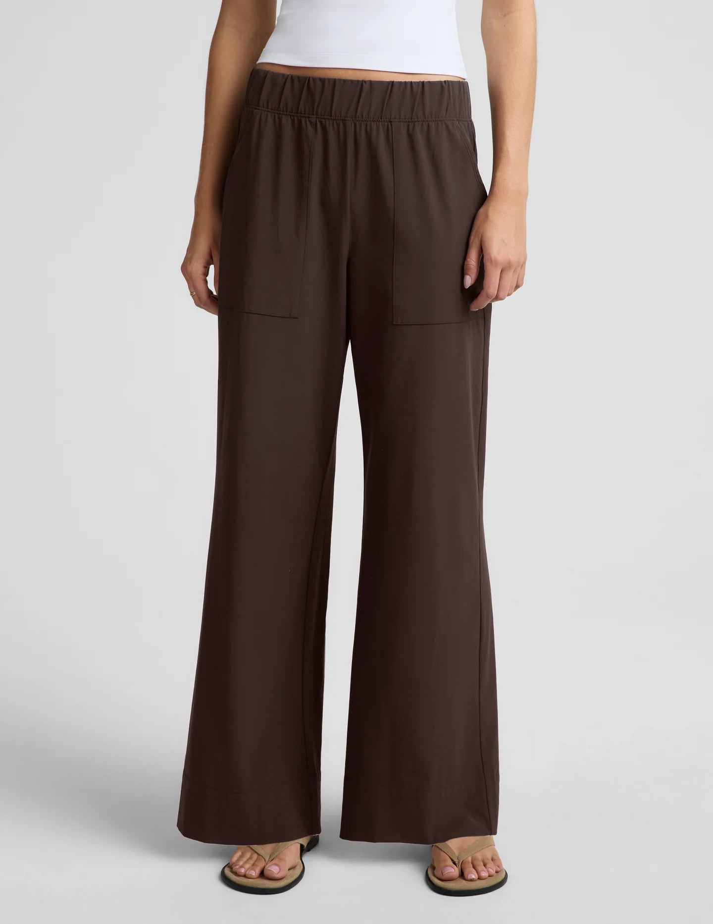 Easy Wide Leg Pant - Dark Chocolate