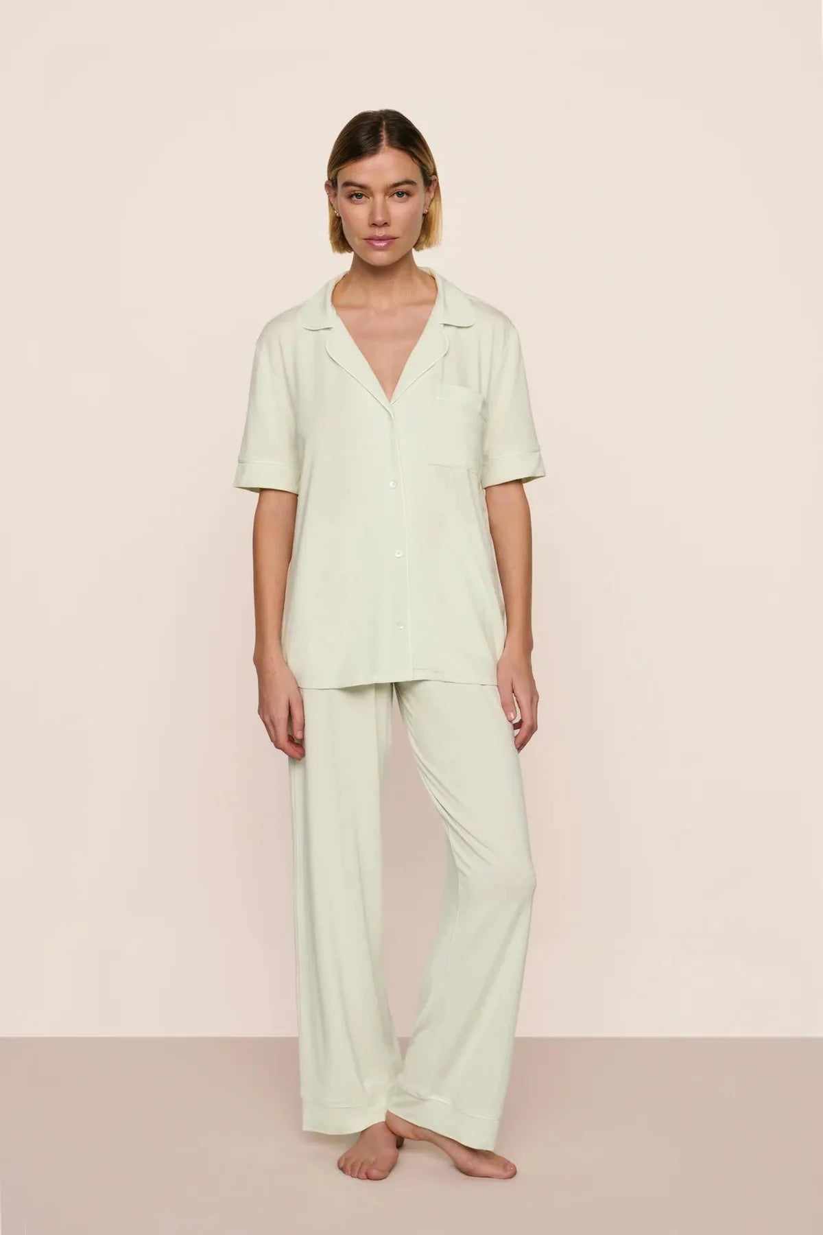 Gisele Short Slv/Pant Set - Seafoam