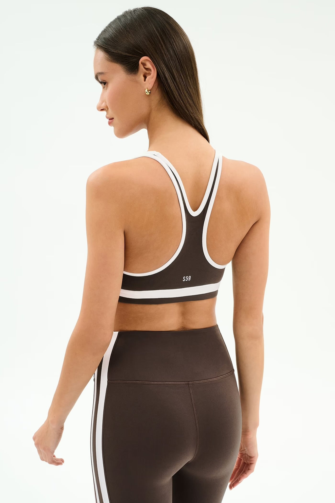 Bianca Rigor Bra - Dk Chocolate/White