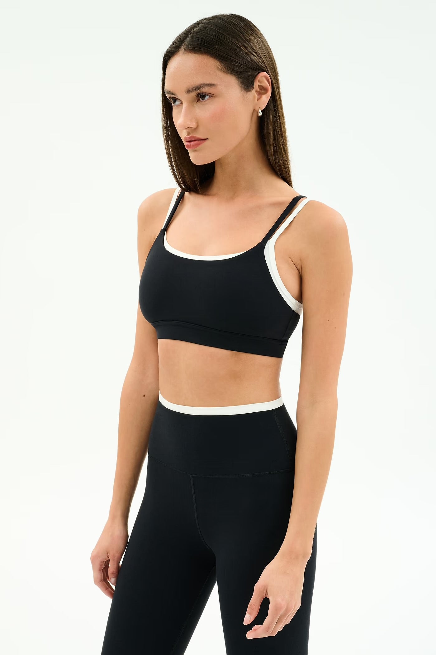 Elliah Double Layer Bra - Black/White