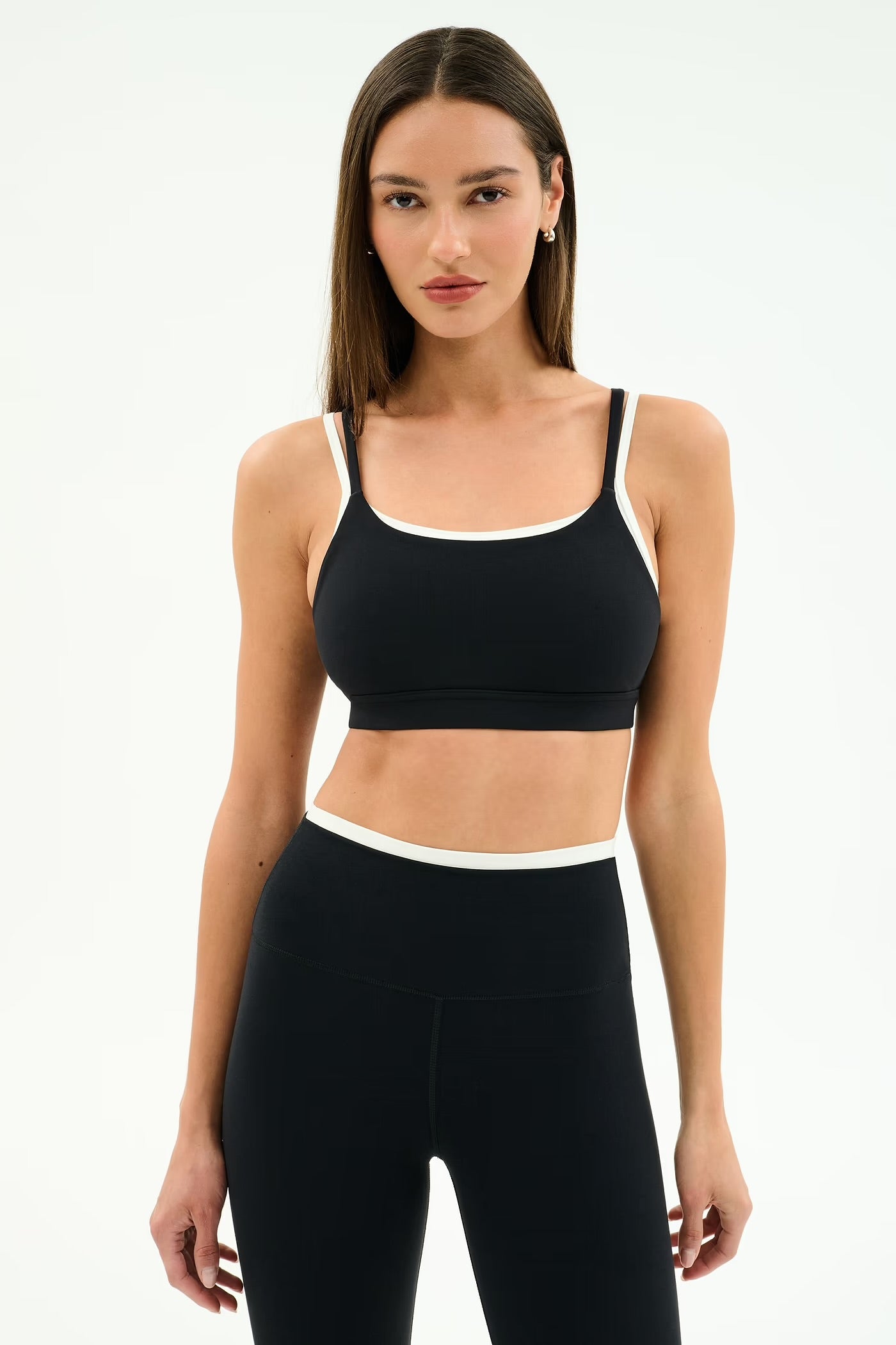 Elliah Double Layer Bra - Black/White