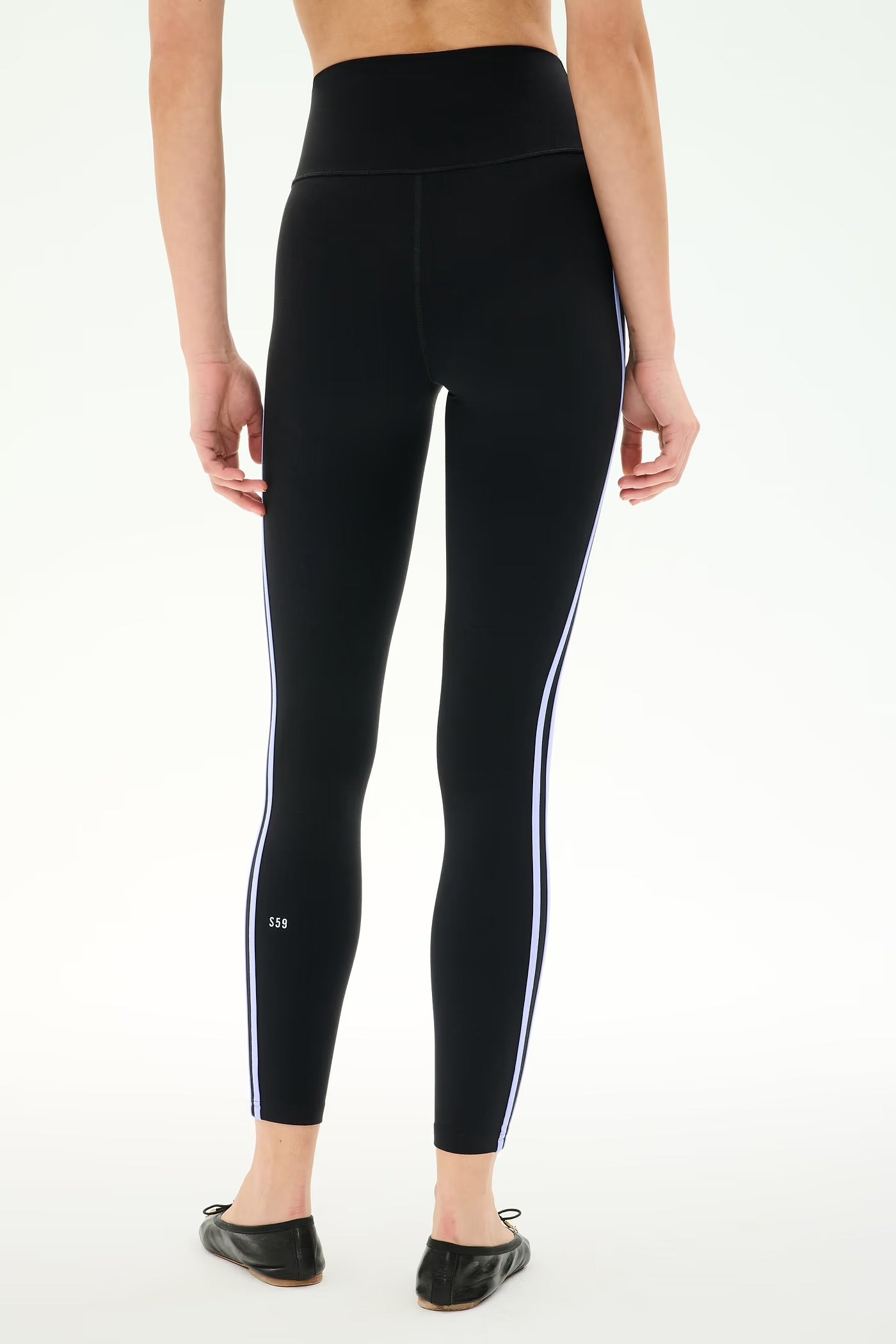 Ella HW Legging - Black/Purple Haze