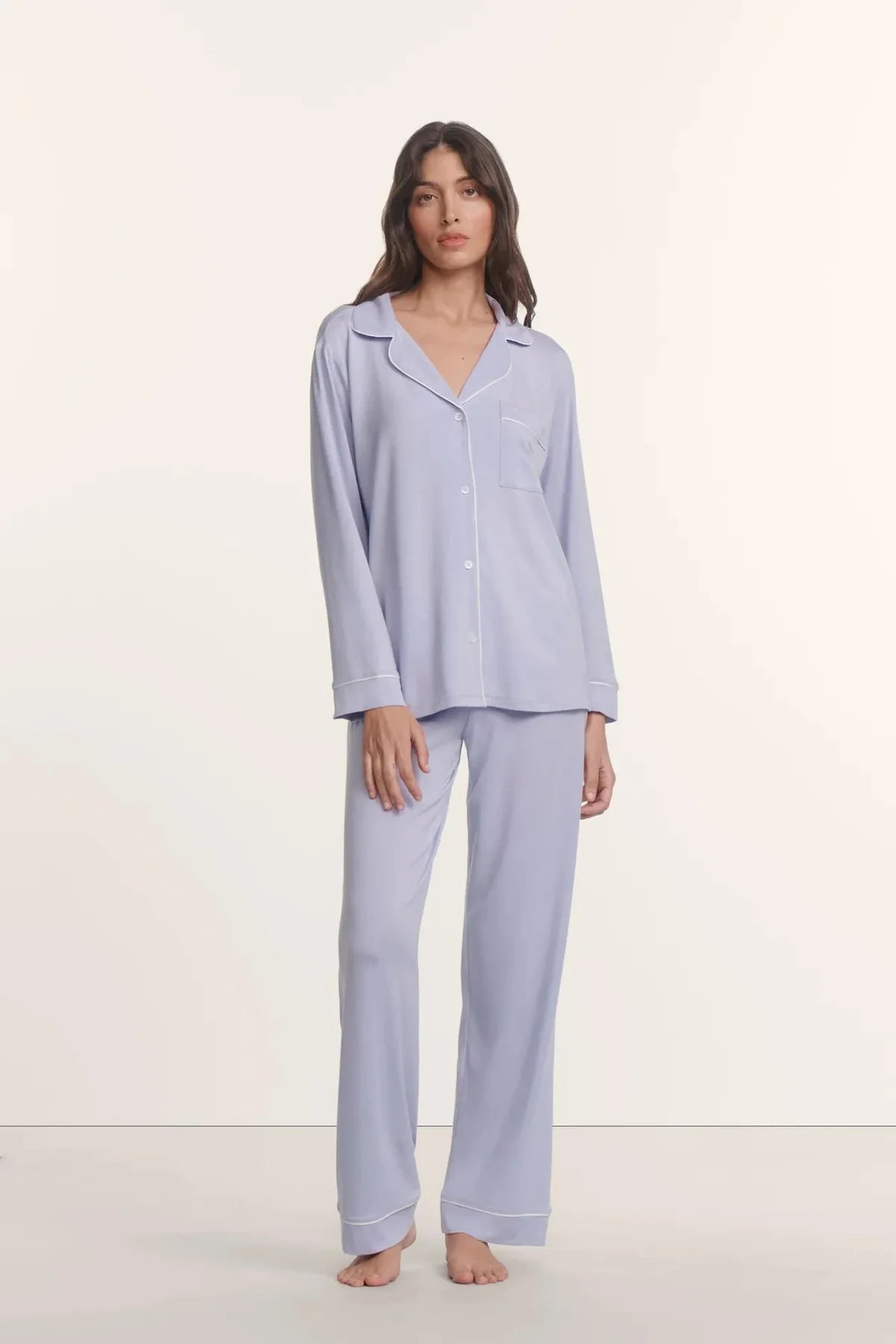 Gisele Long Pj Set - Lavender Dusk