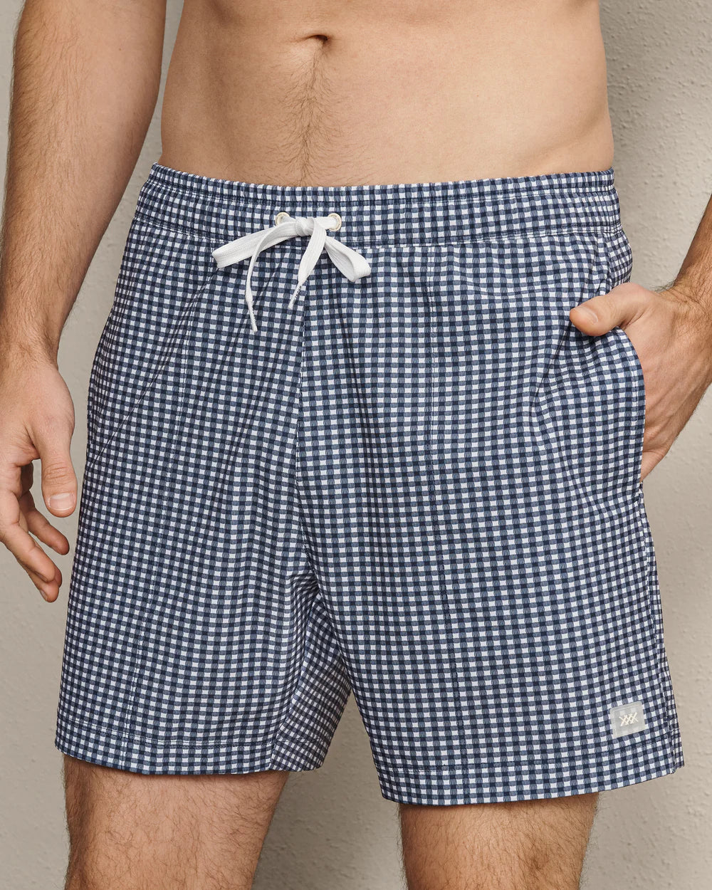 R&R Trunk (bathing suit) - Navy Gingham