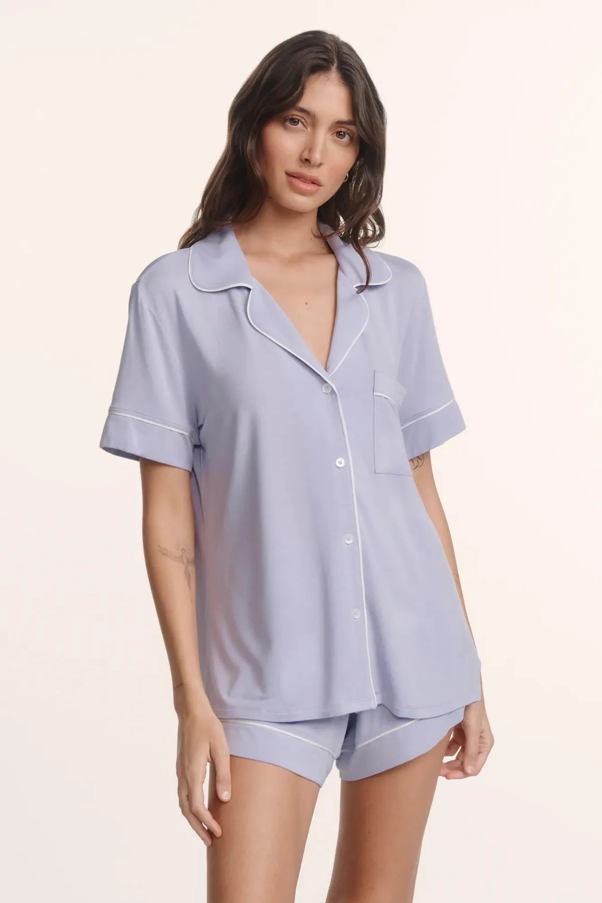 Gisele relaxed Short PJ Set - Lavender Dusk