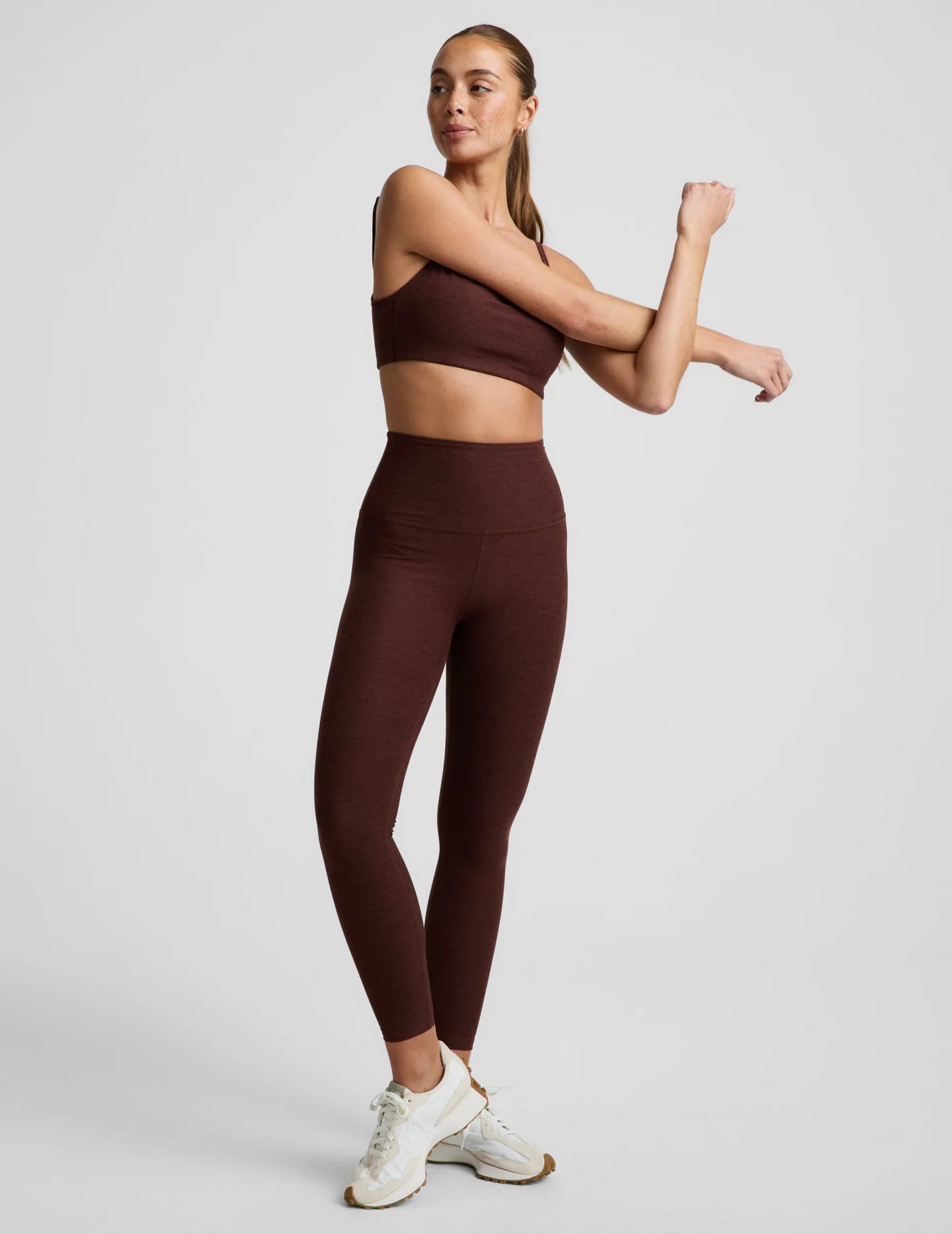 Spacedye Midi Legging - Iced Mocha