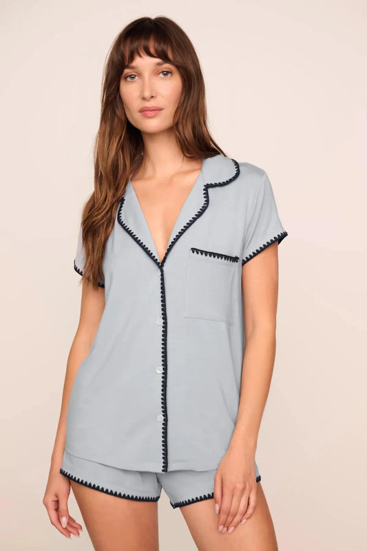 Frida Shortie PJ Set - Gray Dawn