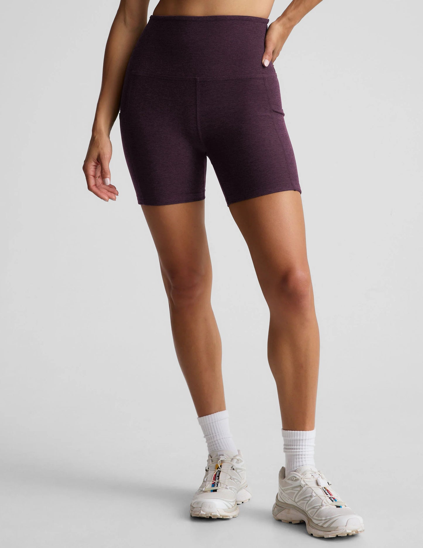 Keep Pace Pocket Short - Eggplant Purple