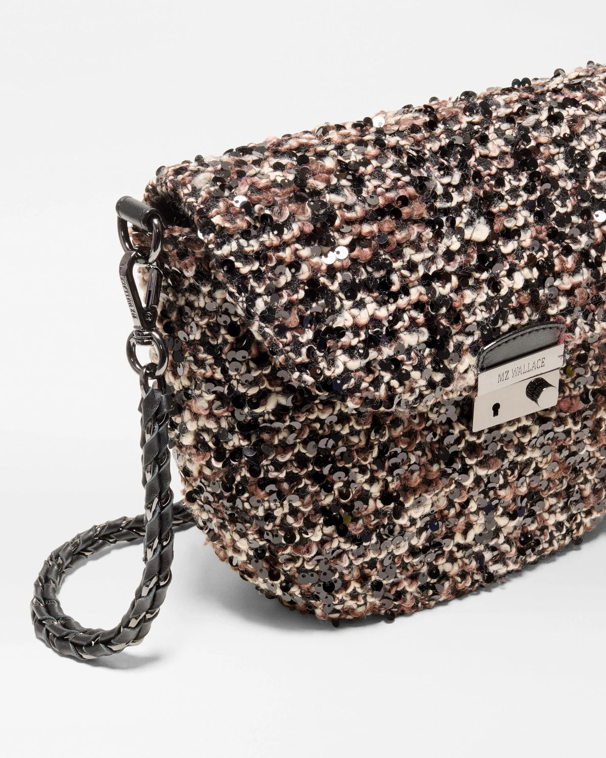 Crosby Lock Saddle - Sequin Winter Boucle