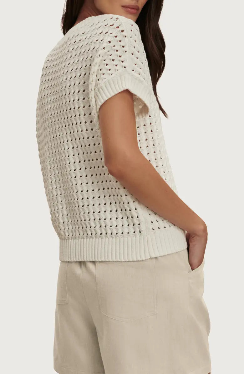 Denny Knit Top - White