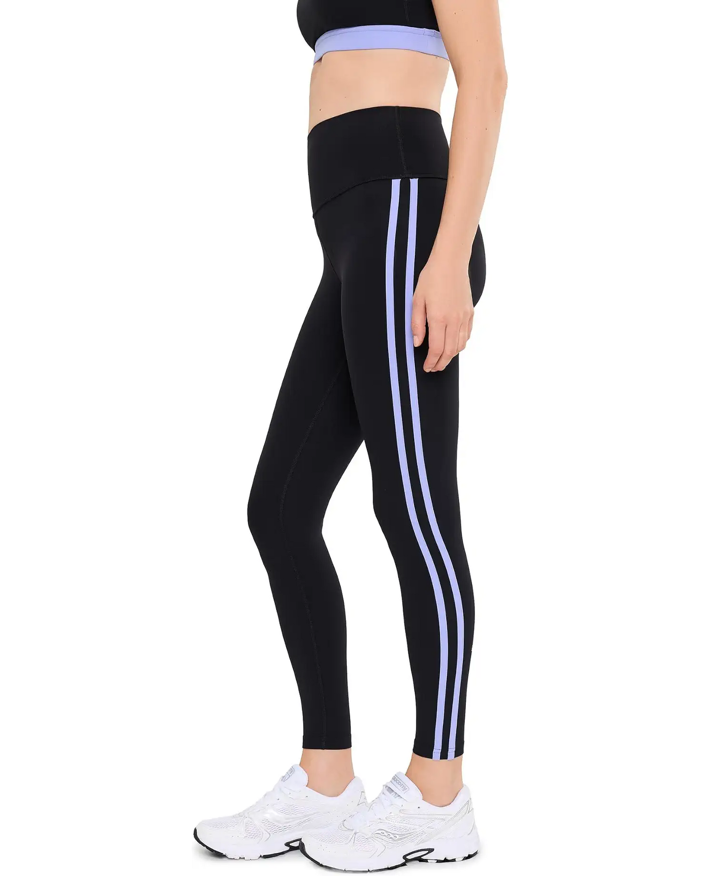Ella HW Legging - Black/Purple Haze