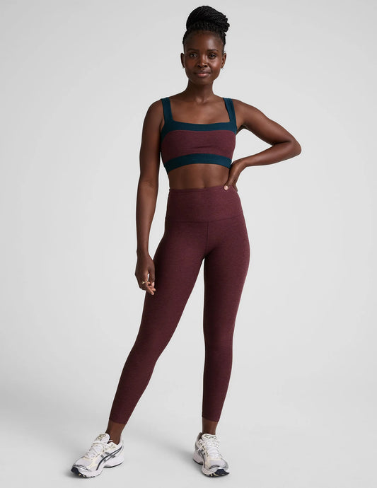Horizon Colorblock Bra - Midnight Burgundy/Nocturnal Navy