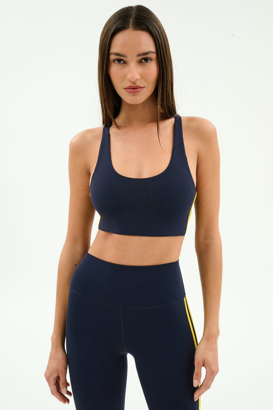 Ella Airweight Bra - Indigo/Yellow