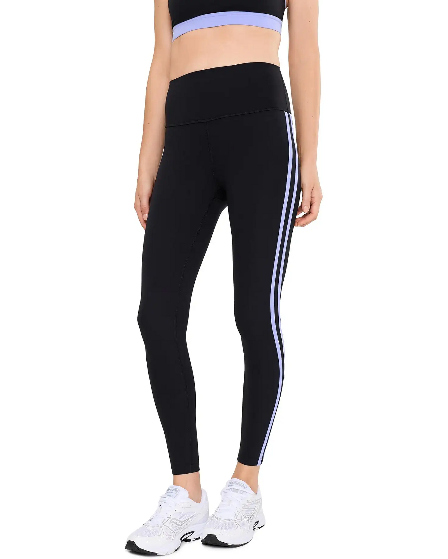 Ella HW Legging - Black/Purple Haze