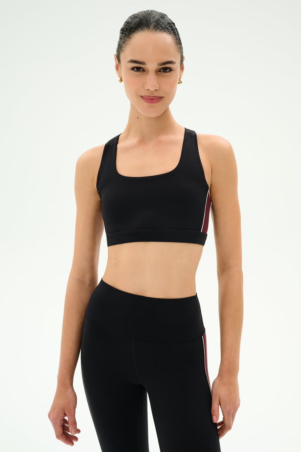 Lexi Bra - Black/Dark Cherry