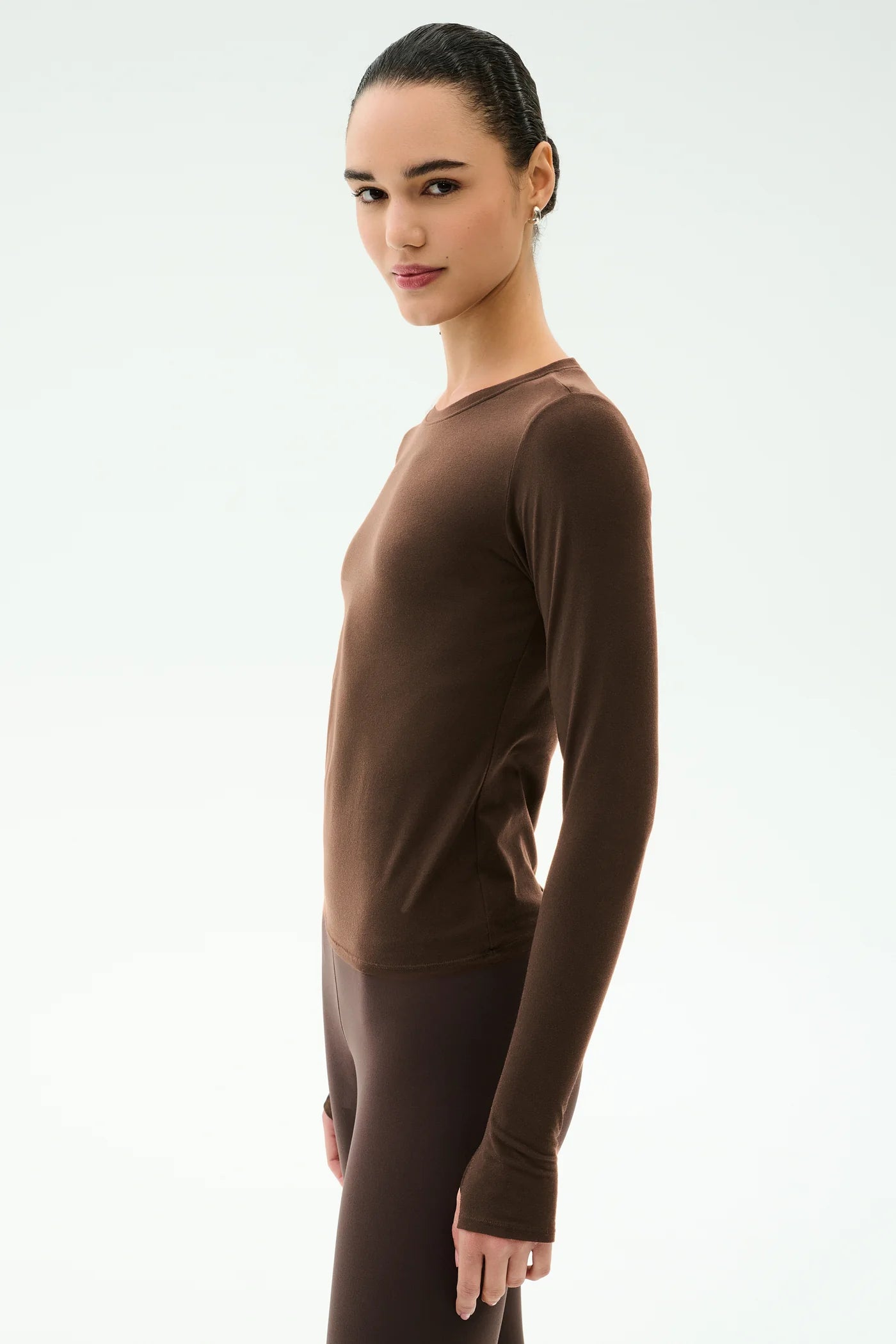 Airweight LS Tee - Dk Chocolate