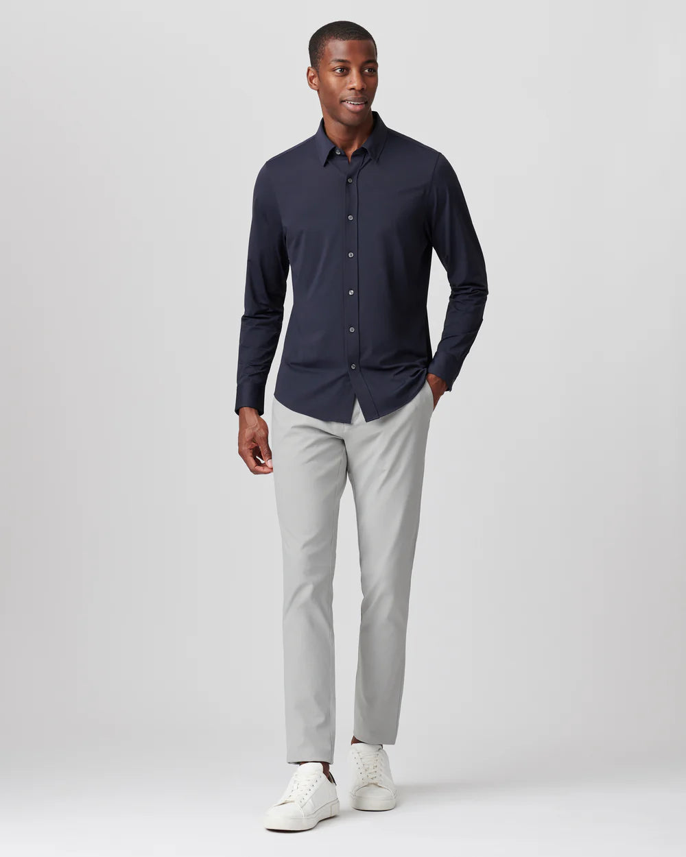 Commuter Slim Shirt - True Navy