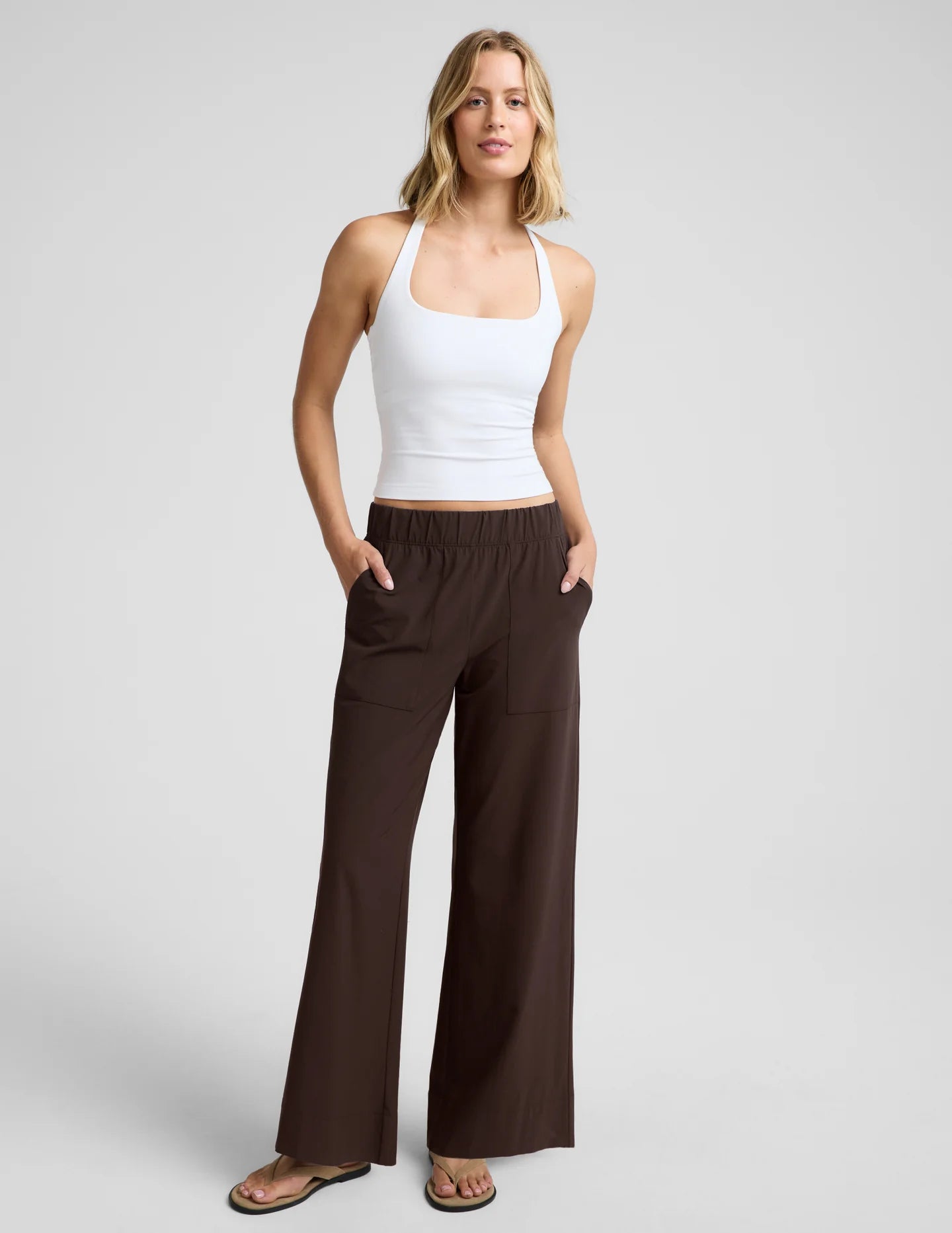 Easy Wide Leg Pant - Dark Chocolate