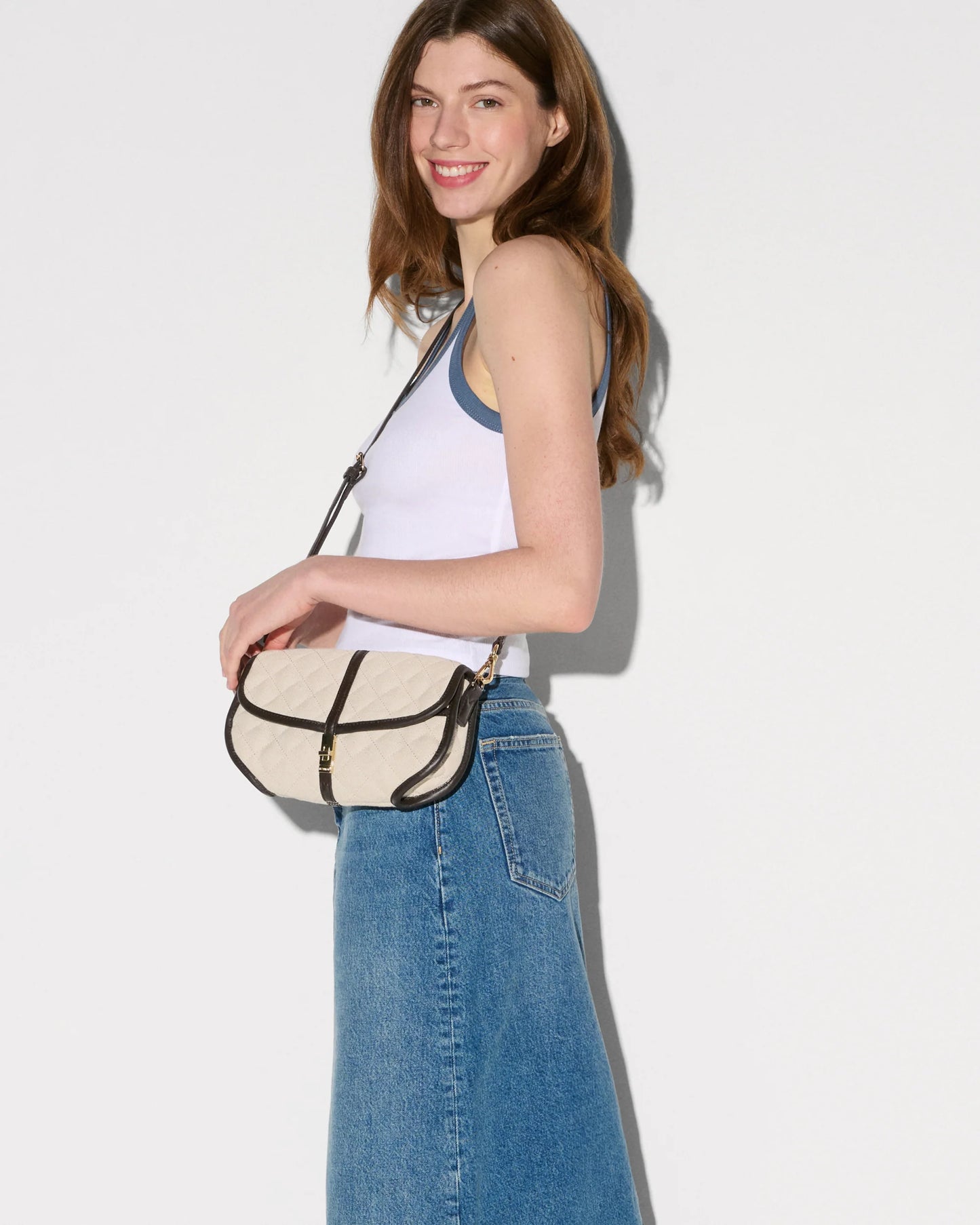 Astor Convertible Clutch - Sandy Linen