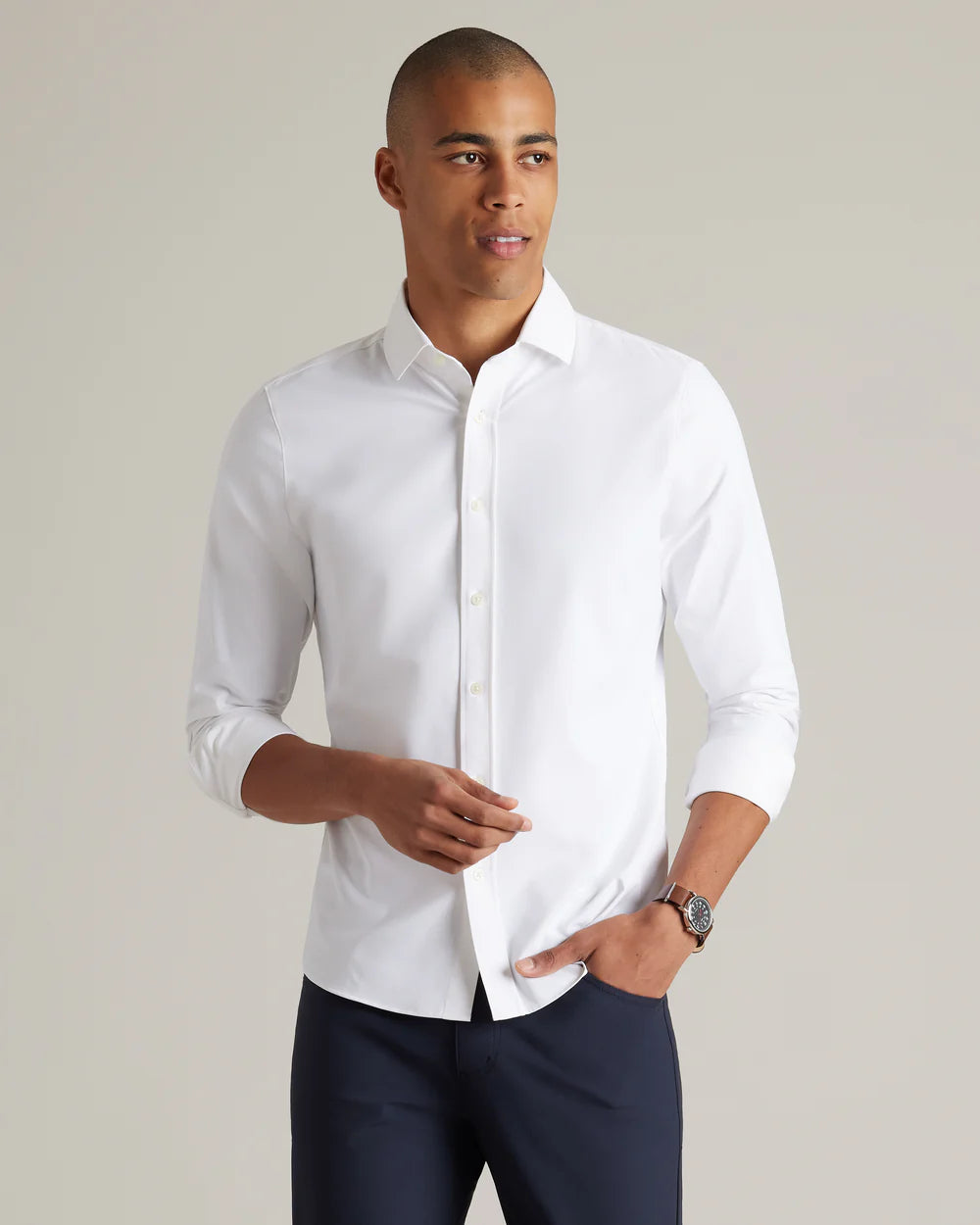 State of Mind Shirt Slim - White