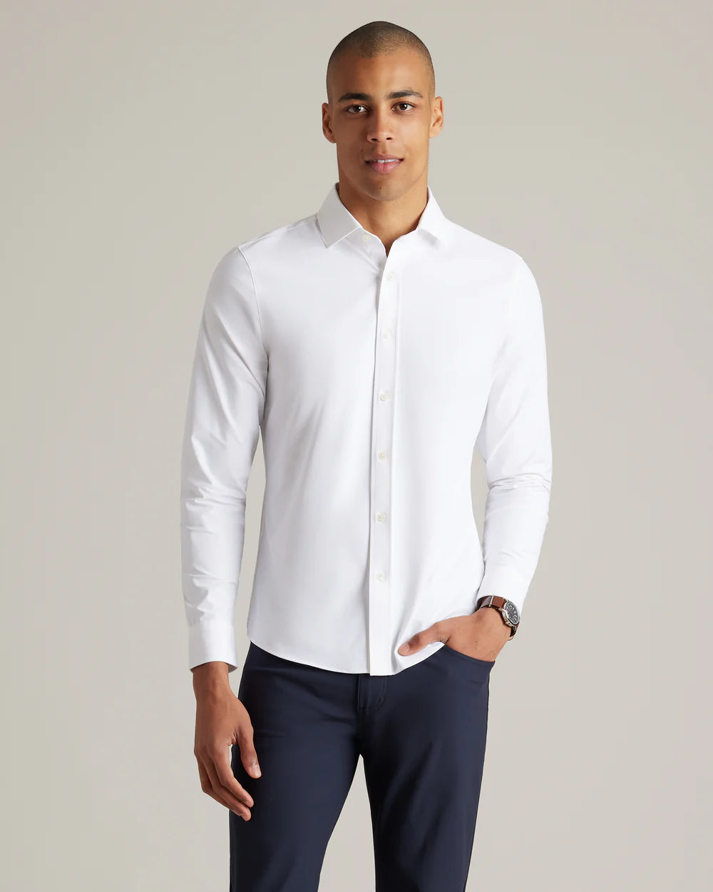 State of Mind Shirt Slim - White
