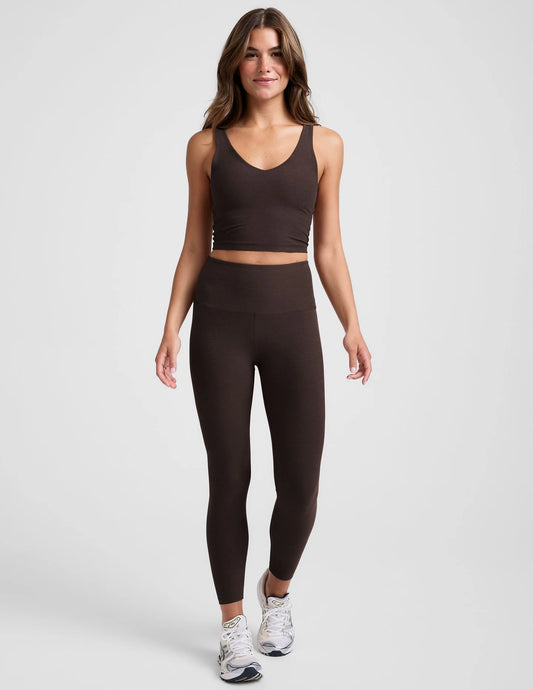 HW Midi Legging - Dark Chocolate