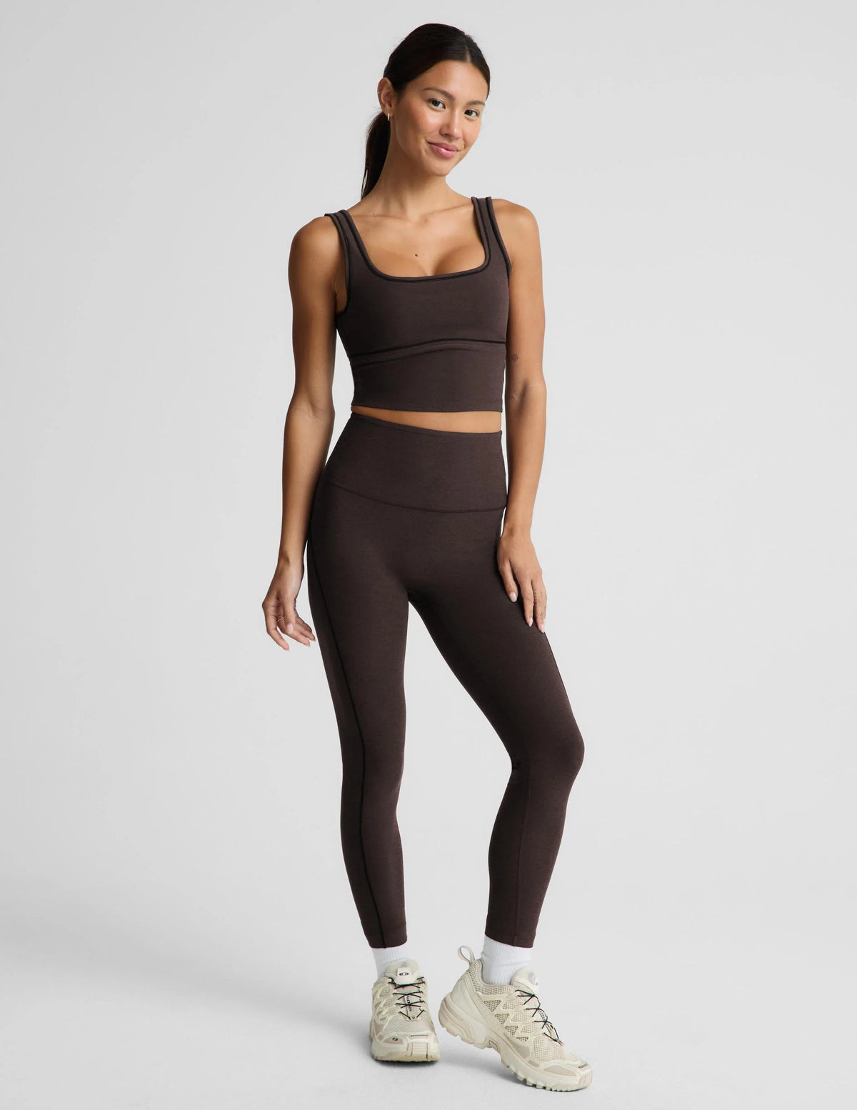 Spacedye Dynamic Legging - Dark Chocolate