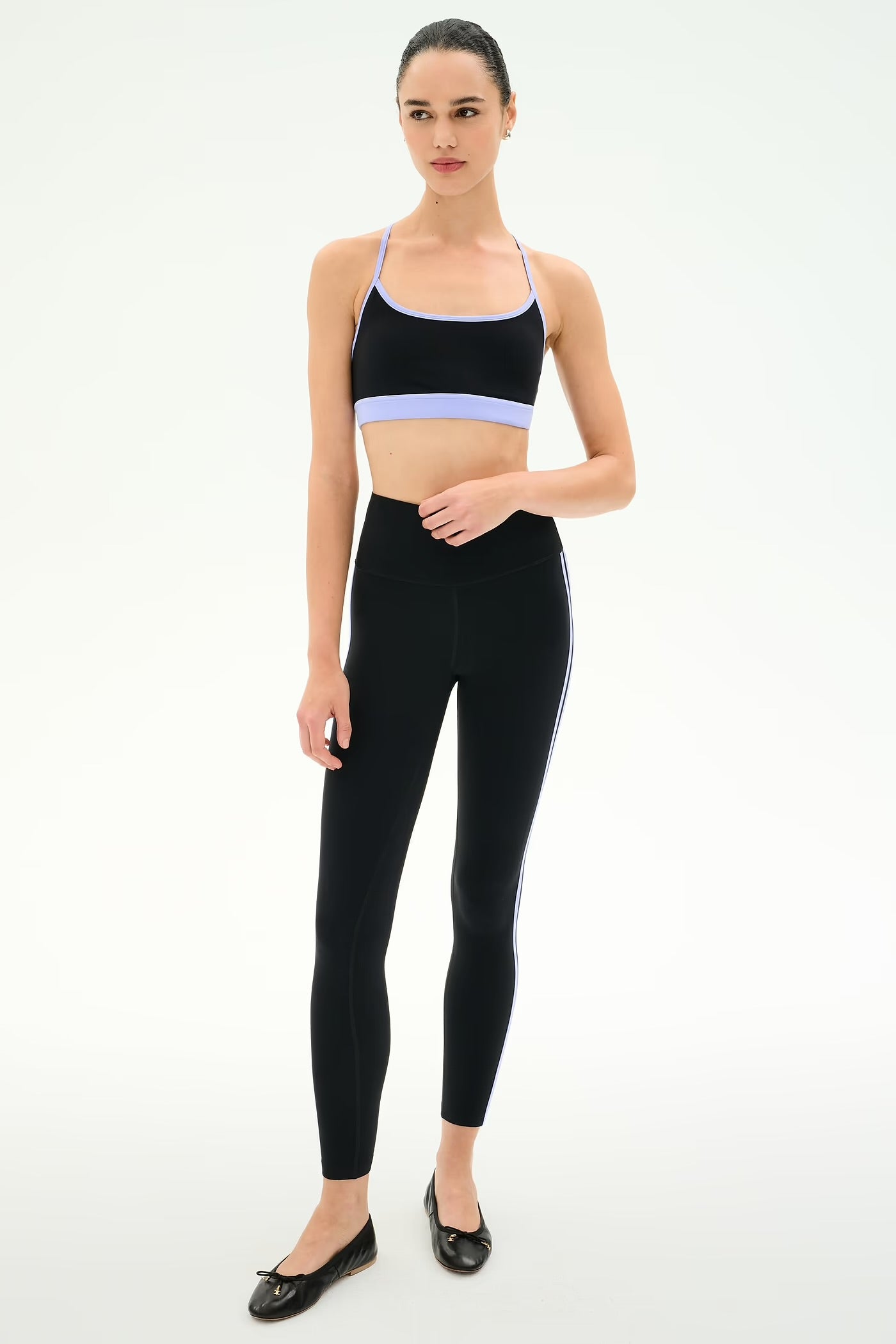 Ella HW Legging - Black/Purple Haze