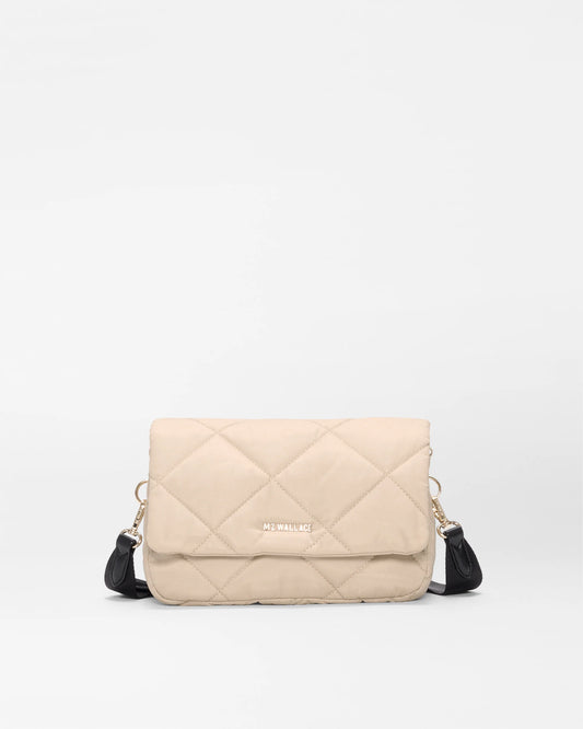 Madison Flap Crossbody - Buff/Black