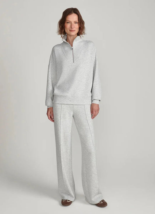Hawley/Wide Leg Pant - Light Grey Marble