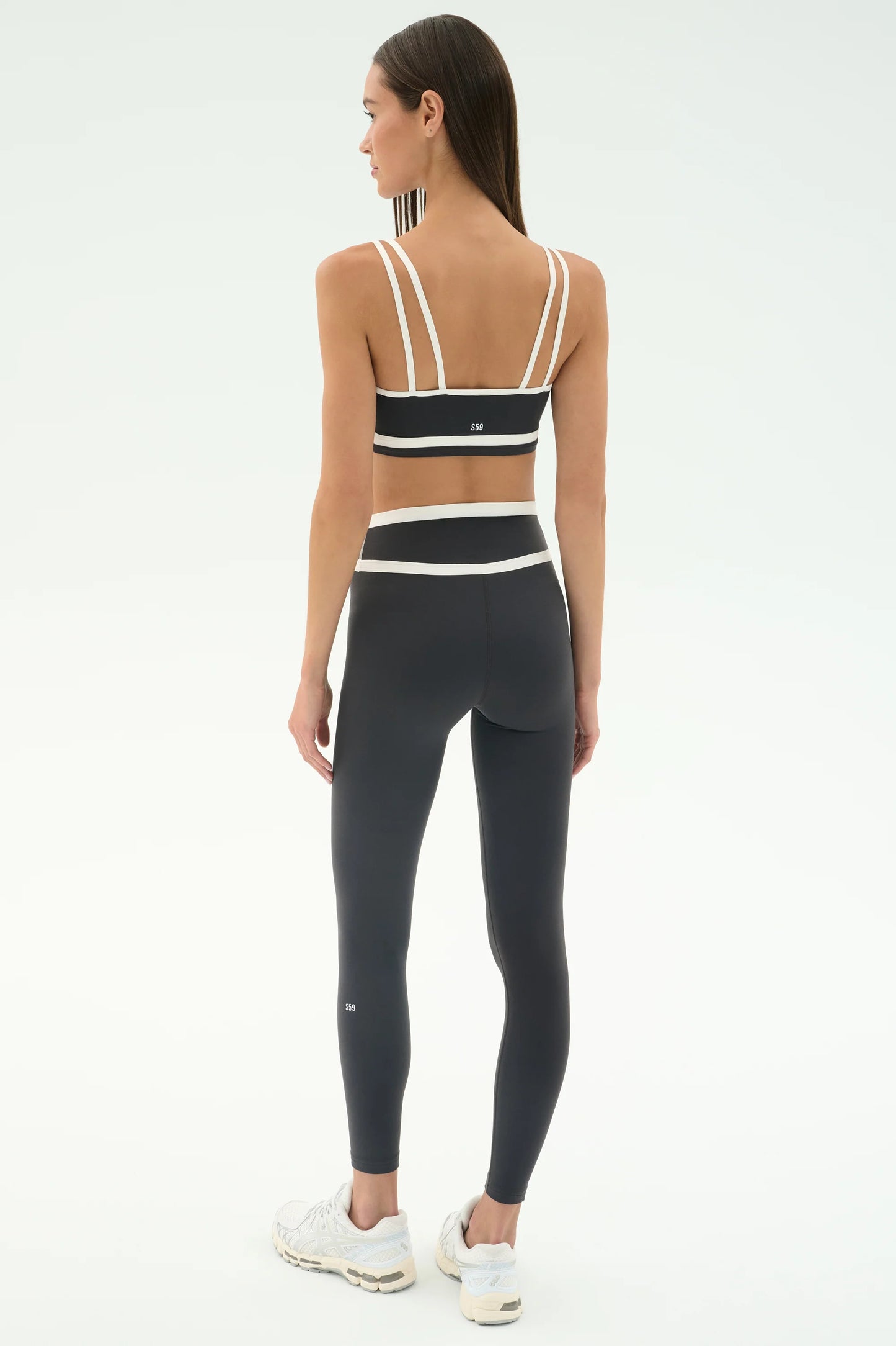 Mason HW Legging - Graphite/White