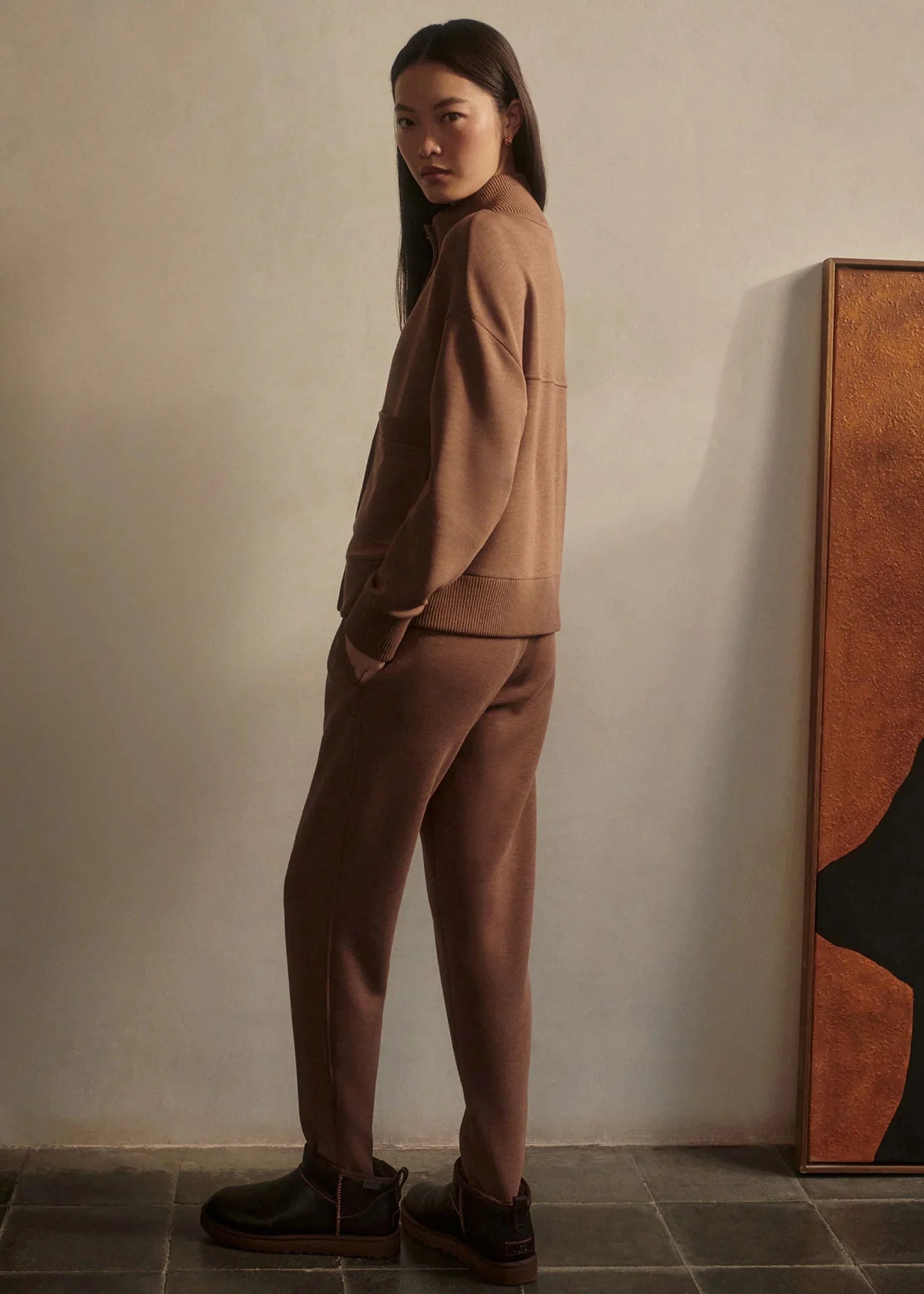 Hawley Half Zip/Slim Zip Pant - Golden Bronze
