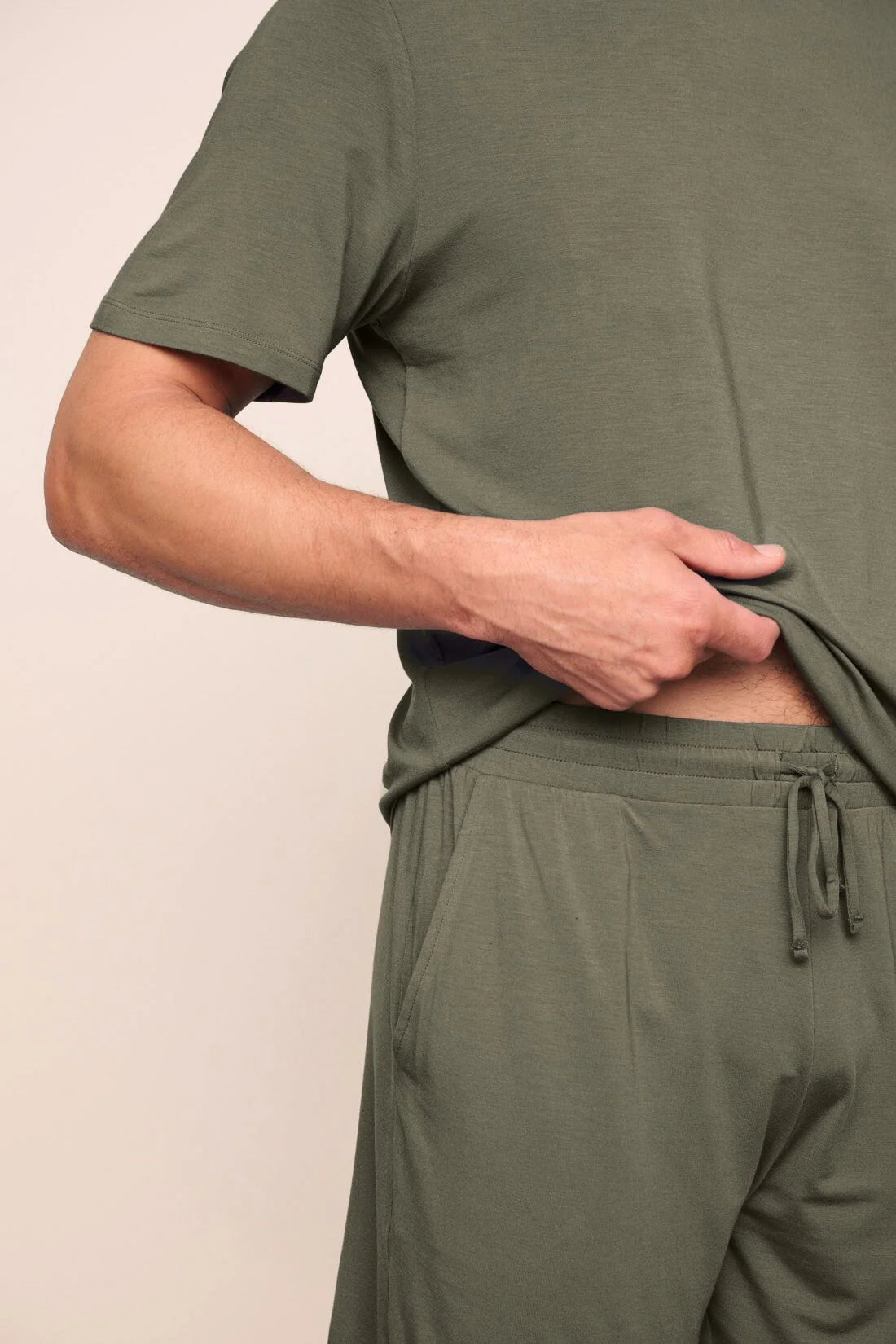 Henry Short PJ Set - Smokey Olive