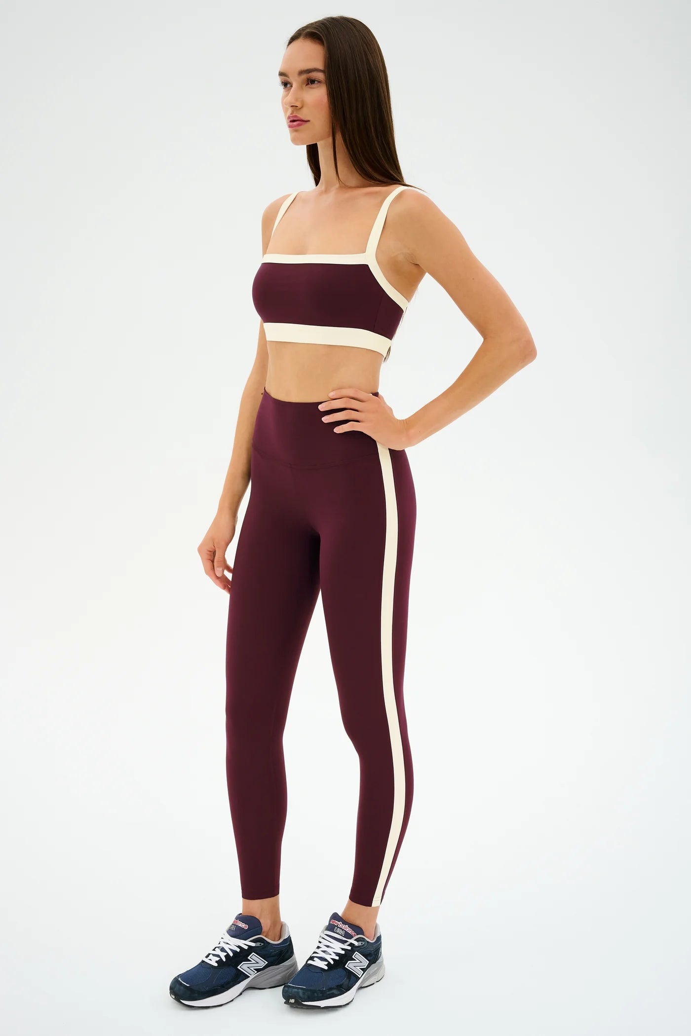 Clare HW 7/8 Rigor - Dark Cherry/Creme