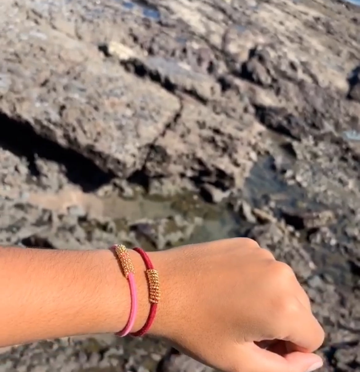 Anillos Duo- Red & Pink/ G
