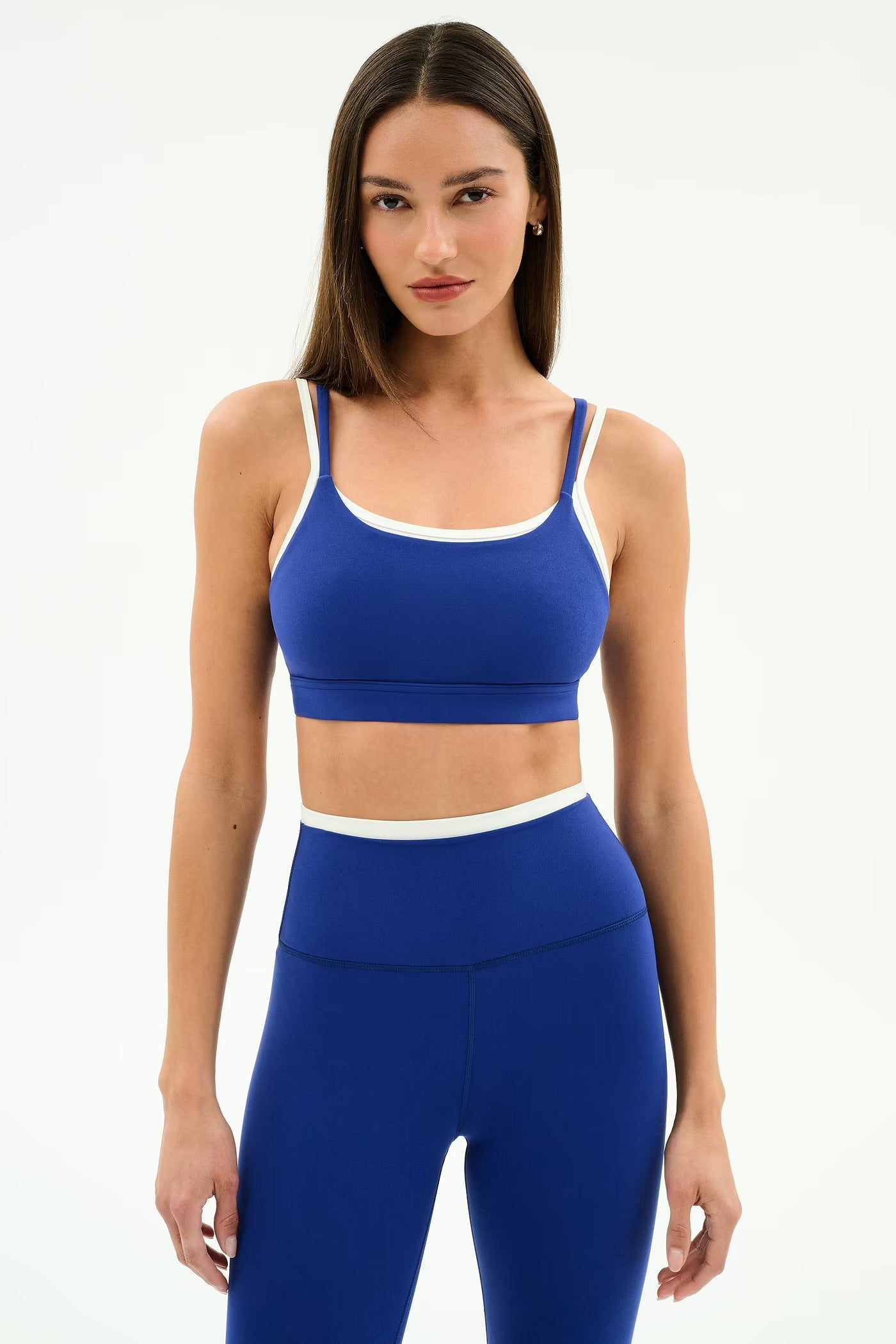 Elliah Double Layer Bra - Cobalt/White