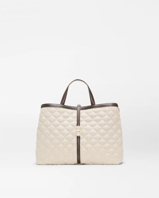 Medium Astor Top Handle Tote - Sandy Linen