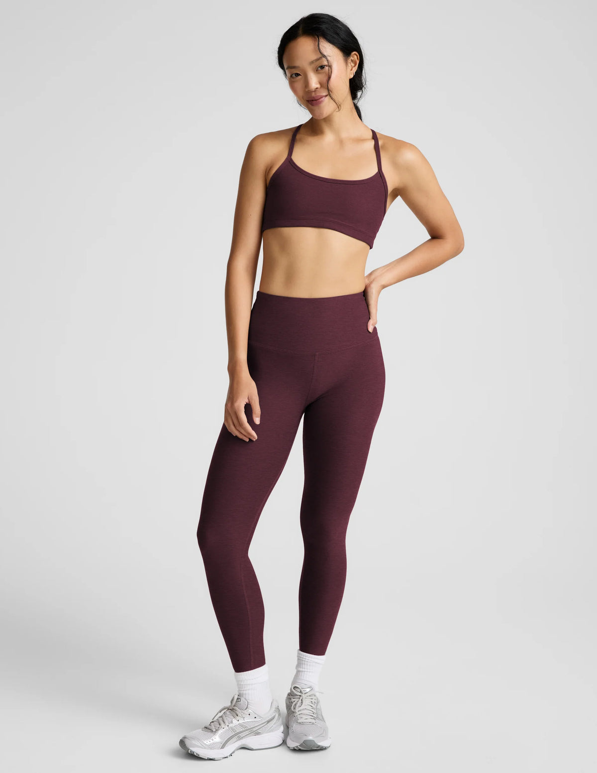 Spacedye Midi Legging - Cabernet
