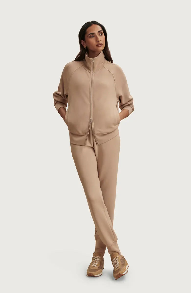 Tyde Zip Through/Slim Cuff Pant - Light Taupe
